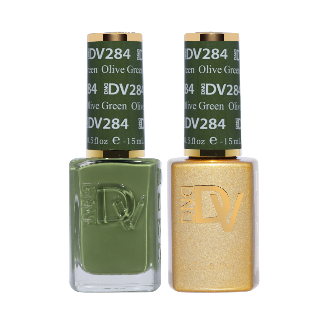 DND Diva Gel & Nail Polish - Olive Green #284