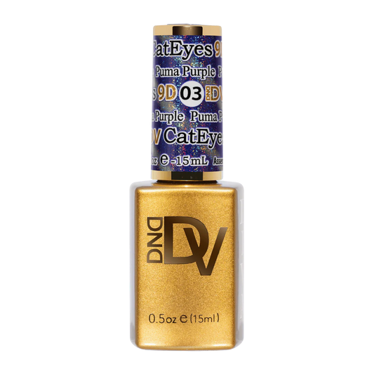 DND Diva Glass Ball Collection 9D Cateyes #03 Puma Purple