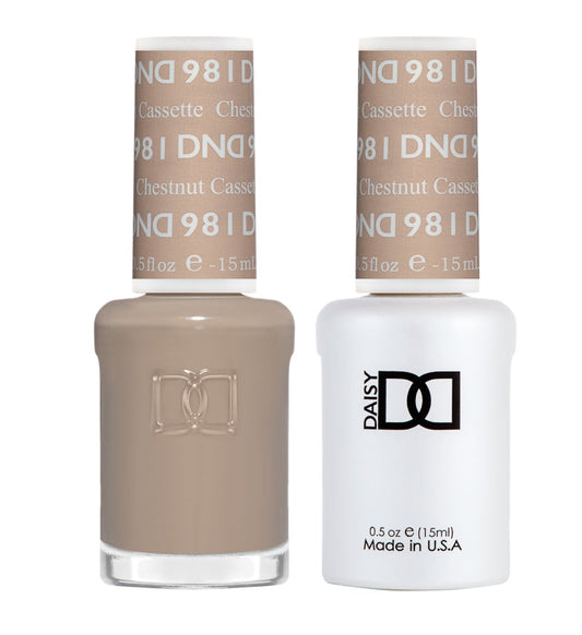 DND Gel Nail Polish Duo 981 - Chestnut Cassette