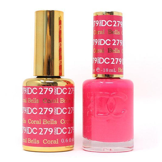 DND DC Premium set Gel Color Matching Polish Color - Coral Bells #279