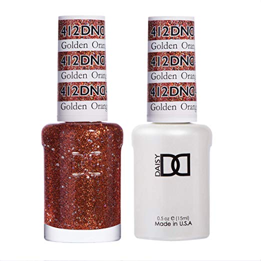 DND Gel Polish & Lacquer - 412 - Golden Orange Star