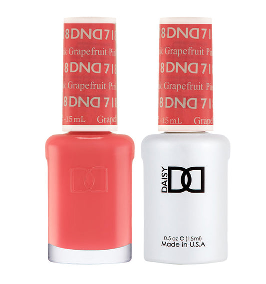 DND Gel Polish & Lacquer - 718 - Pink Grapefruit