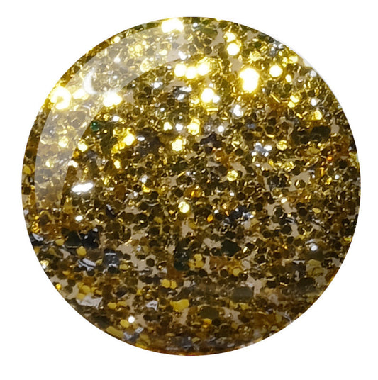 DND Gel Super Glitters  #910 Morning Gold