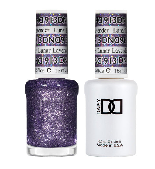 DND Gel Super Glitters  #913 Lunar Lavender