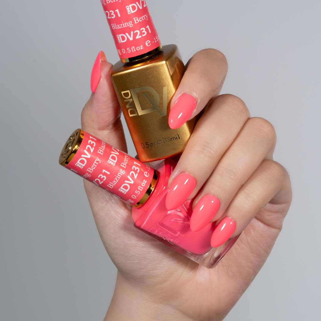 DND Diva Gel & Nail Polish - Blazing Berry #231