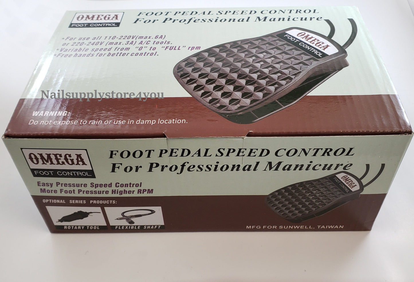 OMEGA - Nail Professional FOOT PEDAL SPEED CONTROL