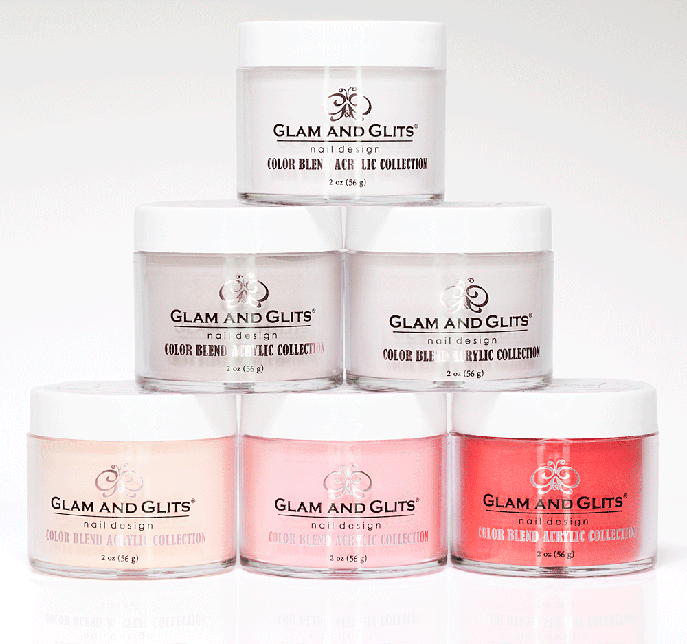 Glam and Glits - Ombre' & Marbling Nail Powder Color Blend COMPLETE Collection 48 Colors - 2oz/Jar (FREE SHIPPING)