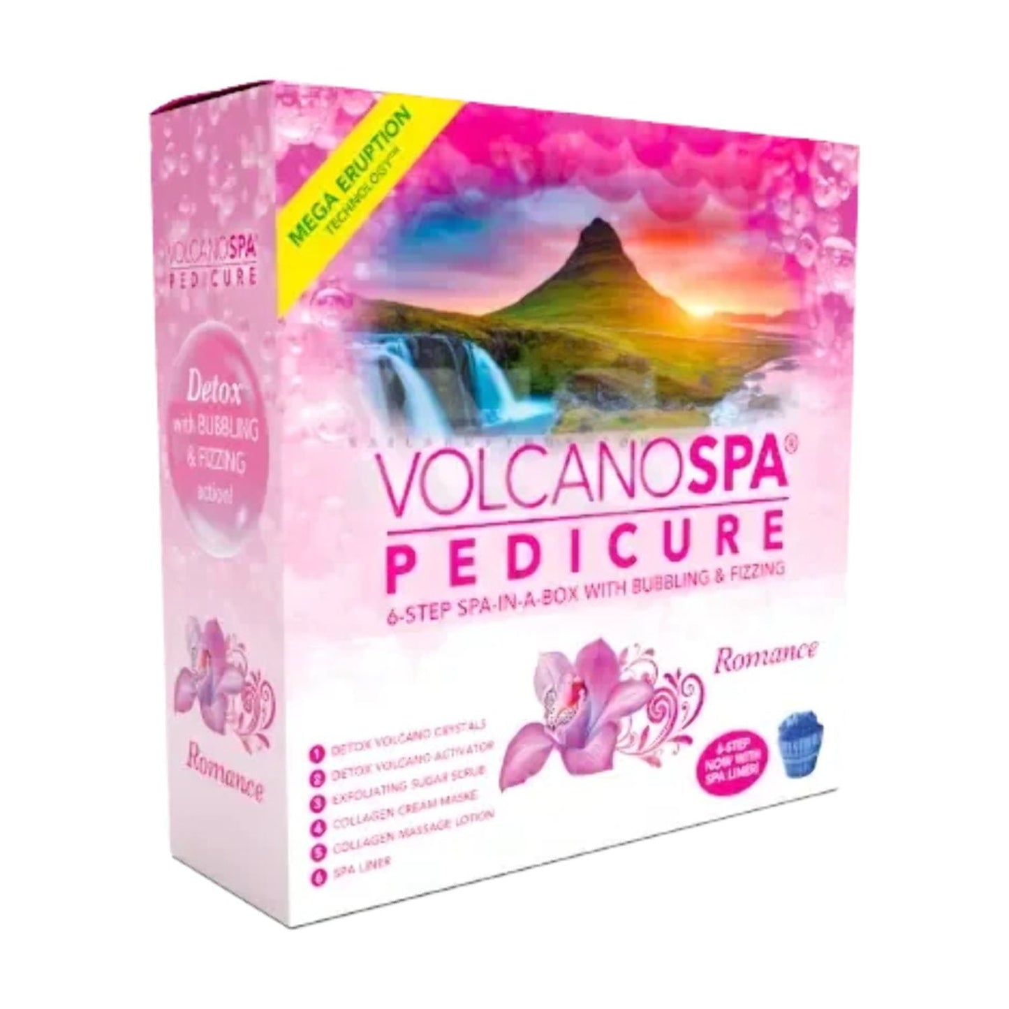 Volcano Pedicure Spa 6 Steps Romance - Case of 36 packs