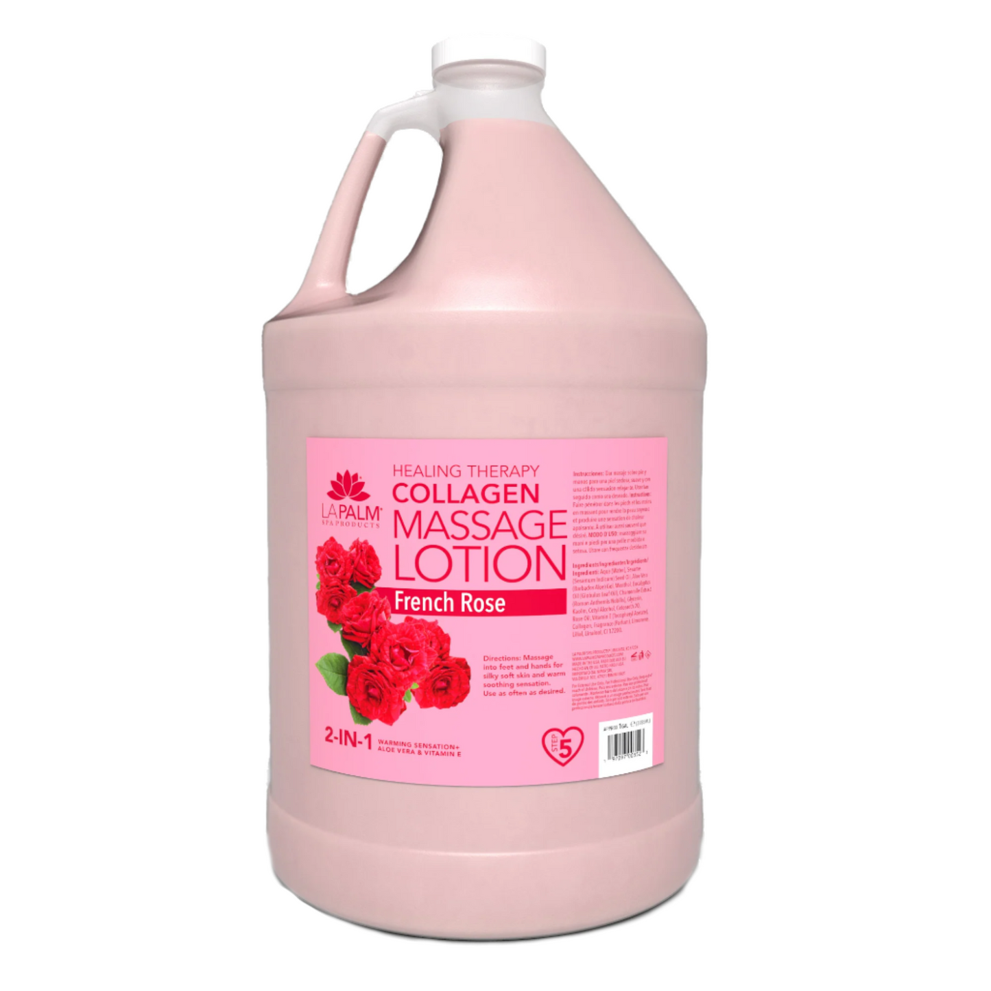 La Palm Healing Therapy Collagen Massage Lotion - French Rose