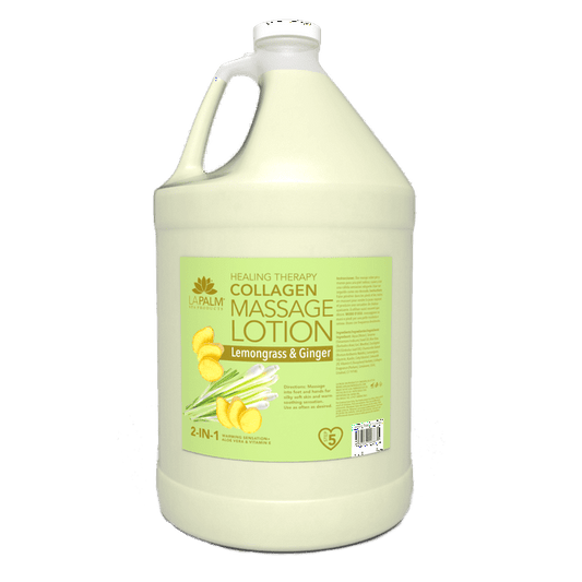 La Palm Healing Therapy Collagen Massage Lotion - Lemongrass & Ginger