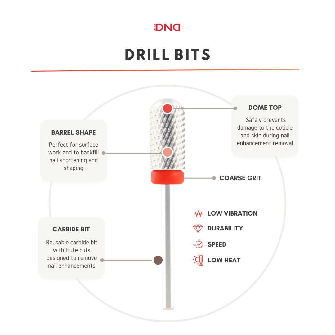DND Nail Carbide 3/32" Large Smooth Top