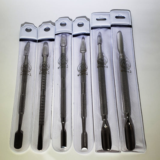 MONIKA - Professional Manicure & Pedicure Tools - Cuticle Pusher & Nail Cleaner