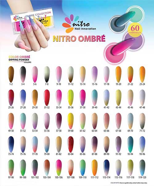 Nitro Dipping Powder - Set of 2 Ombre Colors 2oz/Jar -  CYBER NEBULA (NT060 X 181)