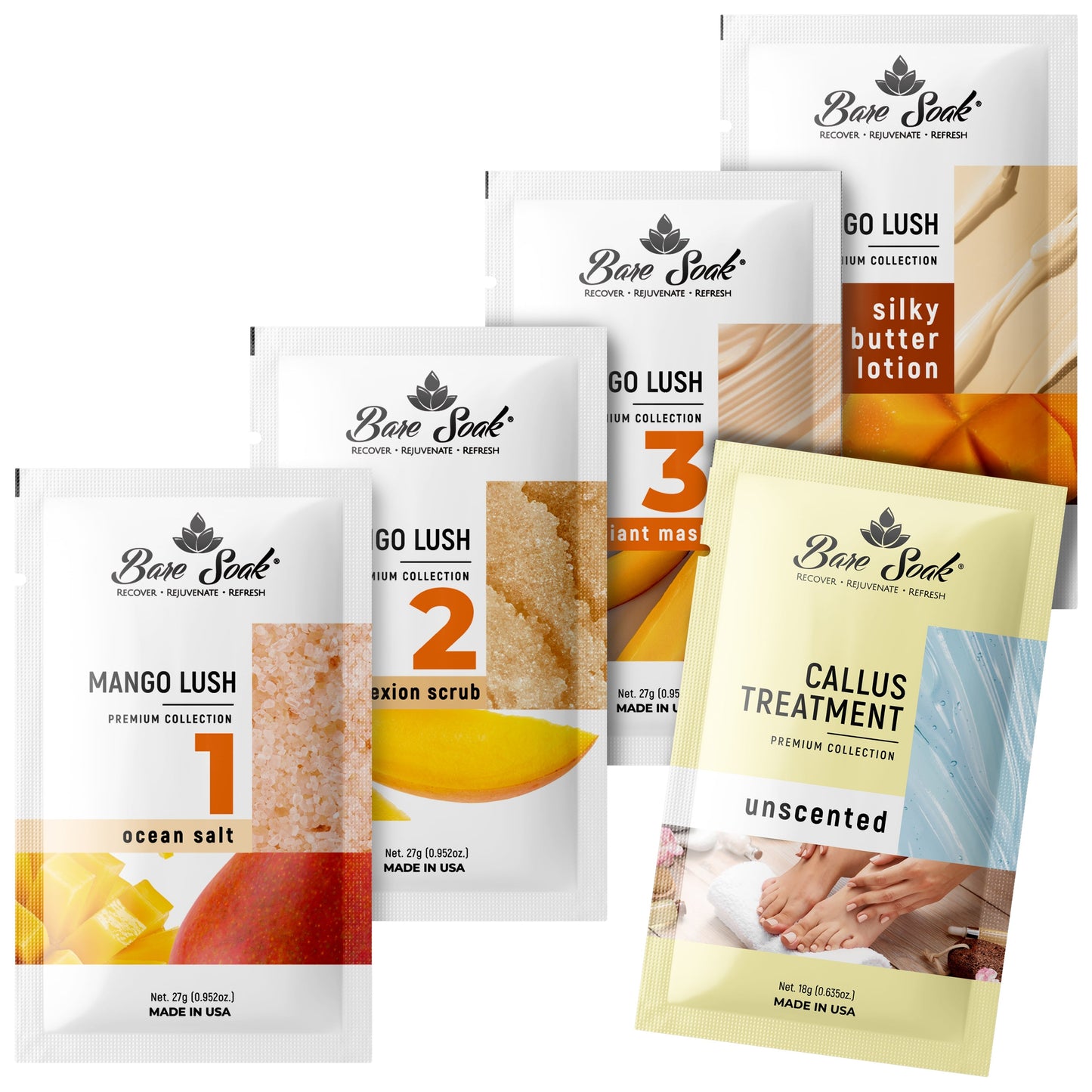 Nurevolution Bare Soak 5 Step Case 50 kits - Mango