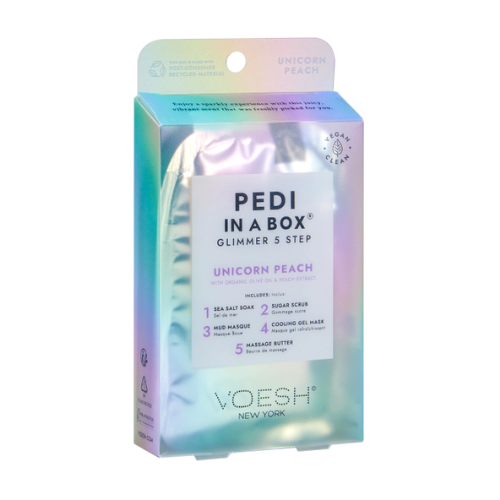 Voesh 5 in 1 Step Spa Pedibox Unicorn Peach - Case 50 boxes