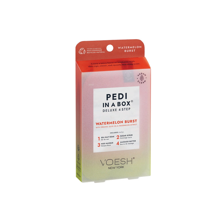 VOESH Deluxe Pedicure in a Box 4 in 1 - Soak/Scrub/Masque/Massage Cream