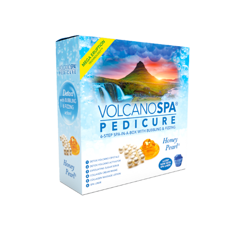 Volcano Pedicure Spa 6 Steps Honey Pearl,  Case of 36 packs