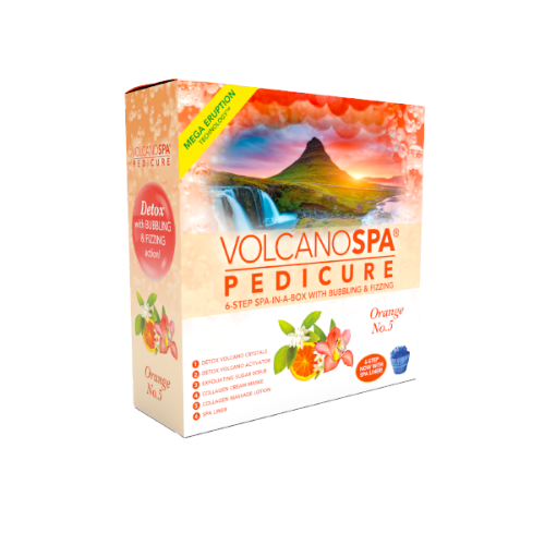 Volcano Pedicure Spa 6 Steps  Orange No.5 - Case of 36 packs
