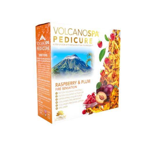Volcano Pedicure Spa 6 Steps - Raspberry & Plum (36packs)