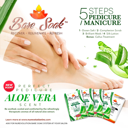 Nurevolution Bare Soak 5 Step Case 50 kits - Aloe Vera