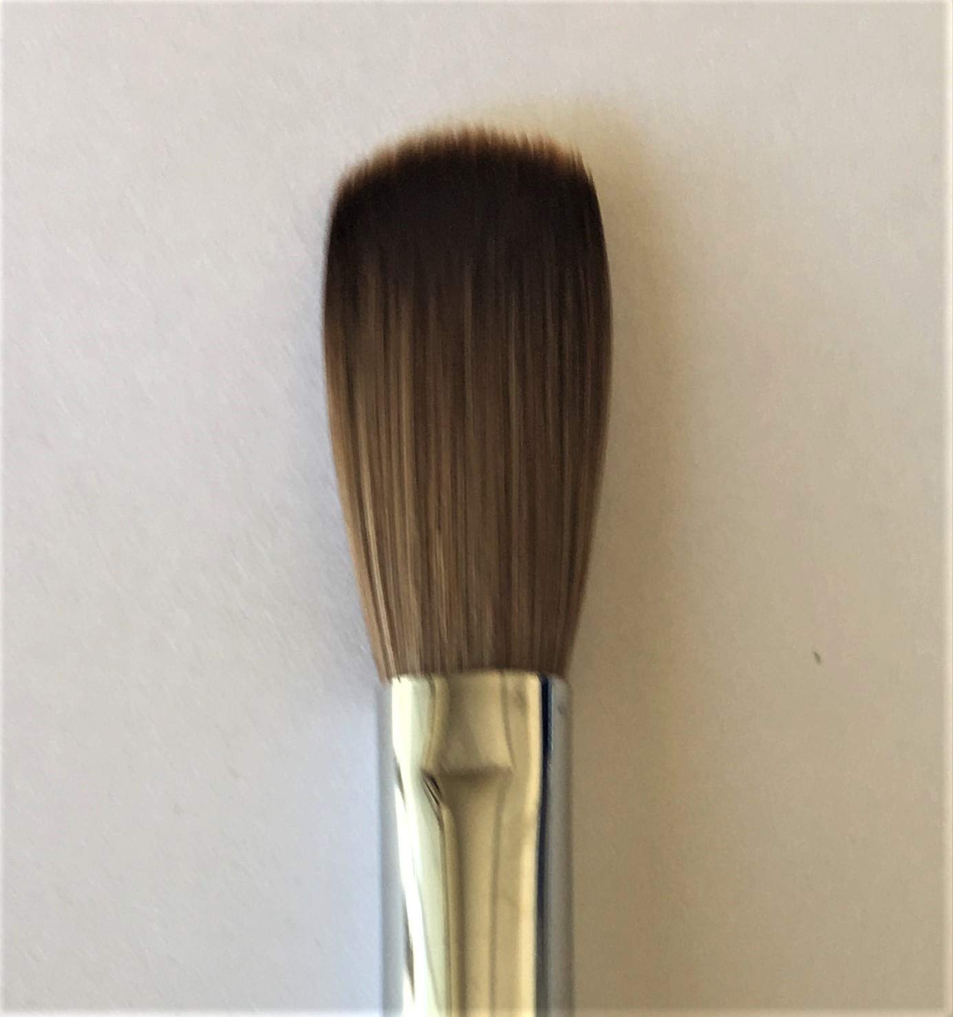 Petal Blue Marble Crimped Kolinsky Acrylic Nail Brush - Choose Size