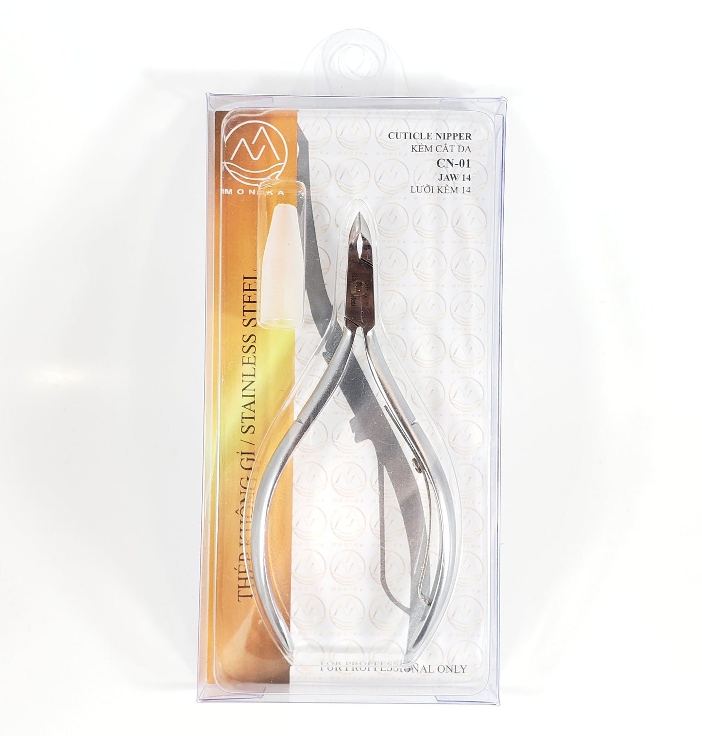 MONIKA - Professional Stainless Steel Cuticle Nipper (CN01 - Jaw #14)