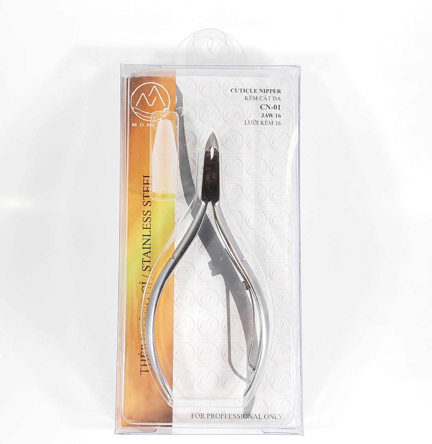 MONIKA - Professional Stainless Steel Cuticle Nipper (CN01 - Jaw #16)