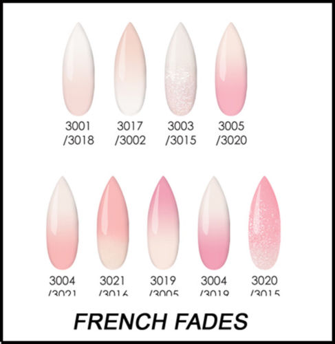 Glam and Glits - Ombre' & Marbling Nail Powder Color Blend COMPLETE Collection 48 Colors - 2oz/Jar (FREE SHIPPING)