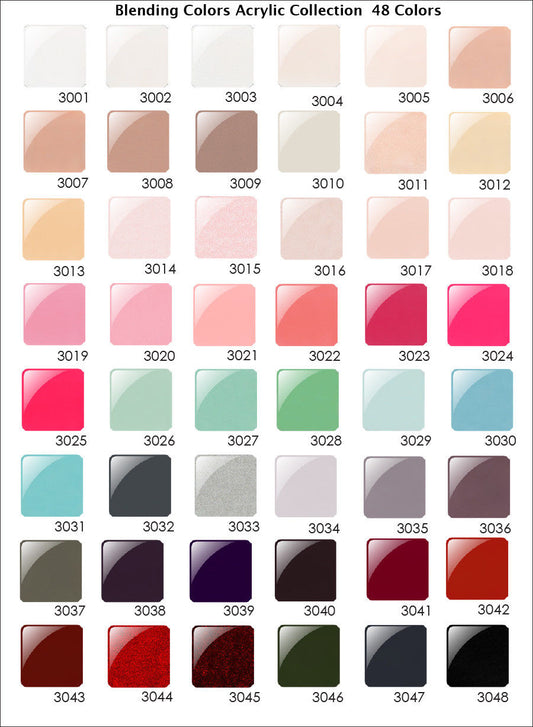 Glam & Glits Blend Ombre & Marbling Nail Acrylic Color Powder - 2oz/Jar