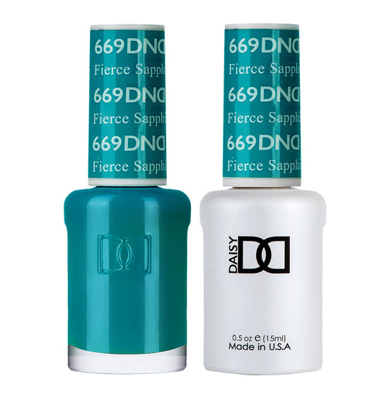 DND Gel Polish & Lacquer - 669 - Fierce Sapphire
