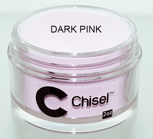 Chisel Acrylic & Dipping Powder 2 oz -  Dark Pink