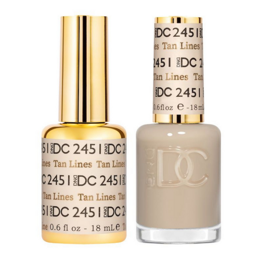 DND DC Premium set Gel Color Matching Polish Color - Tan Lines #2451