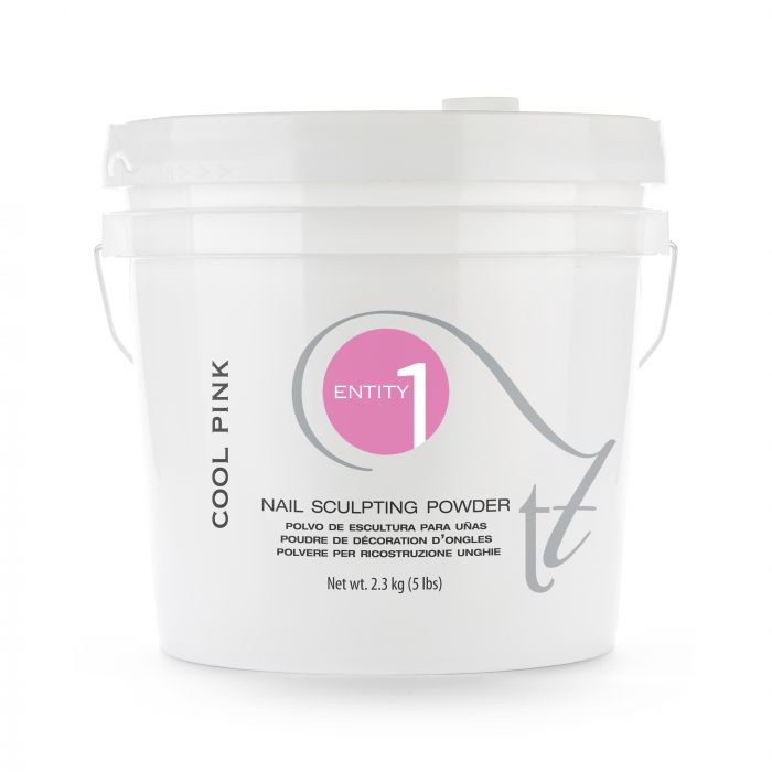 Entity Nail Sculpting Acrylic Powder 5 LB Bucket - Cool Pink
