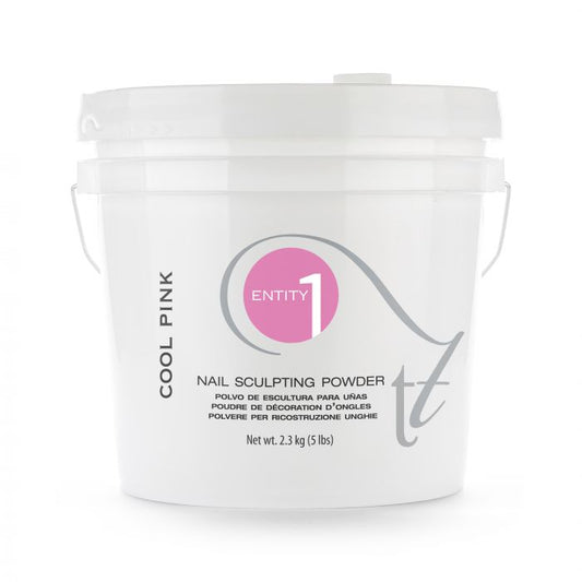 Entity Nail Sculpting Acrylic Powder 5 LB Bucket - Cool Pink