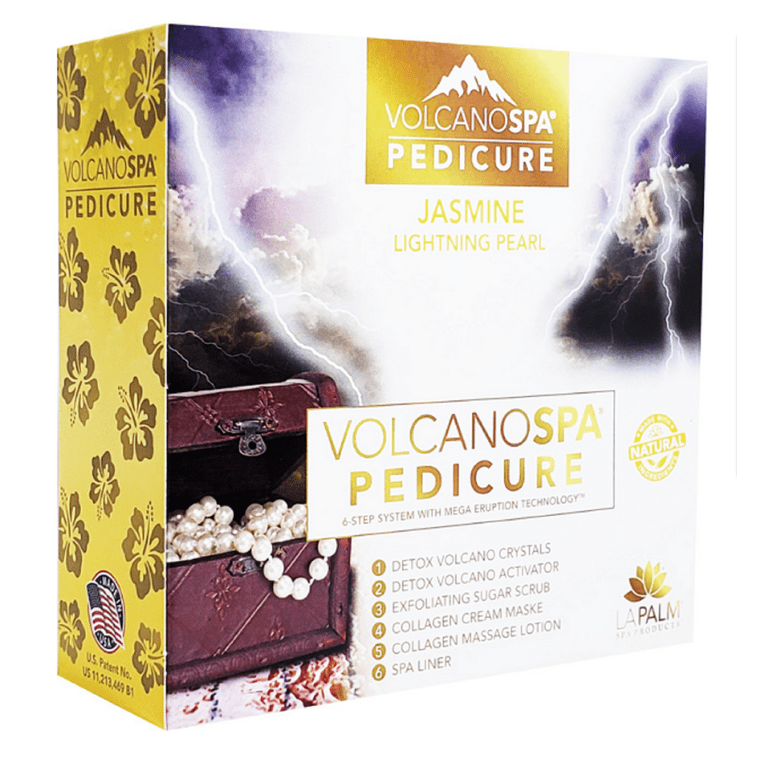 Volcano Pedicure Spa 6 Steps Jasmine Lightning Pearl - Case of 36 packs