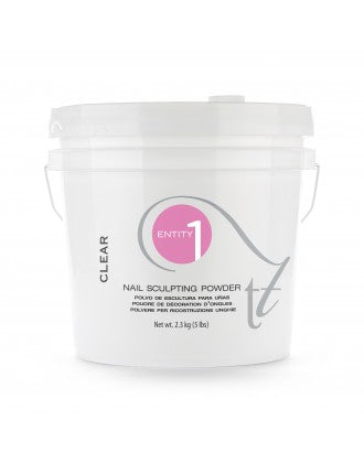 Entity Nail Sculpting Acrylic Powder 5 LB Bucket - Clear