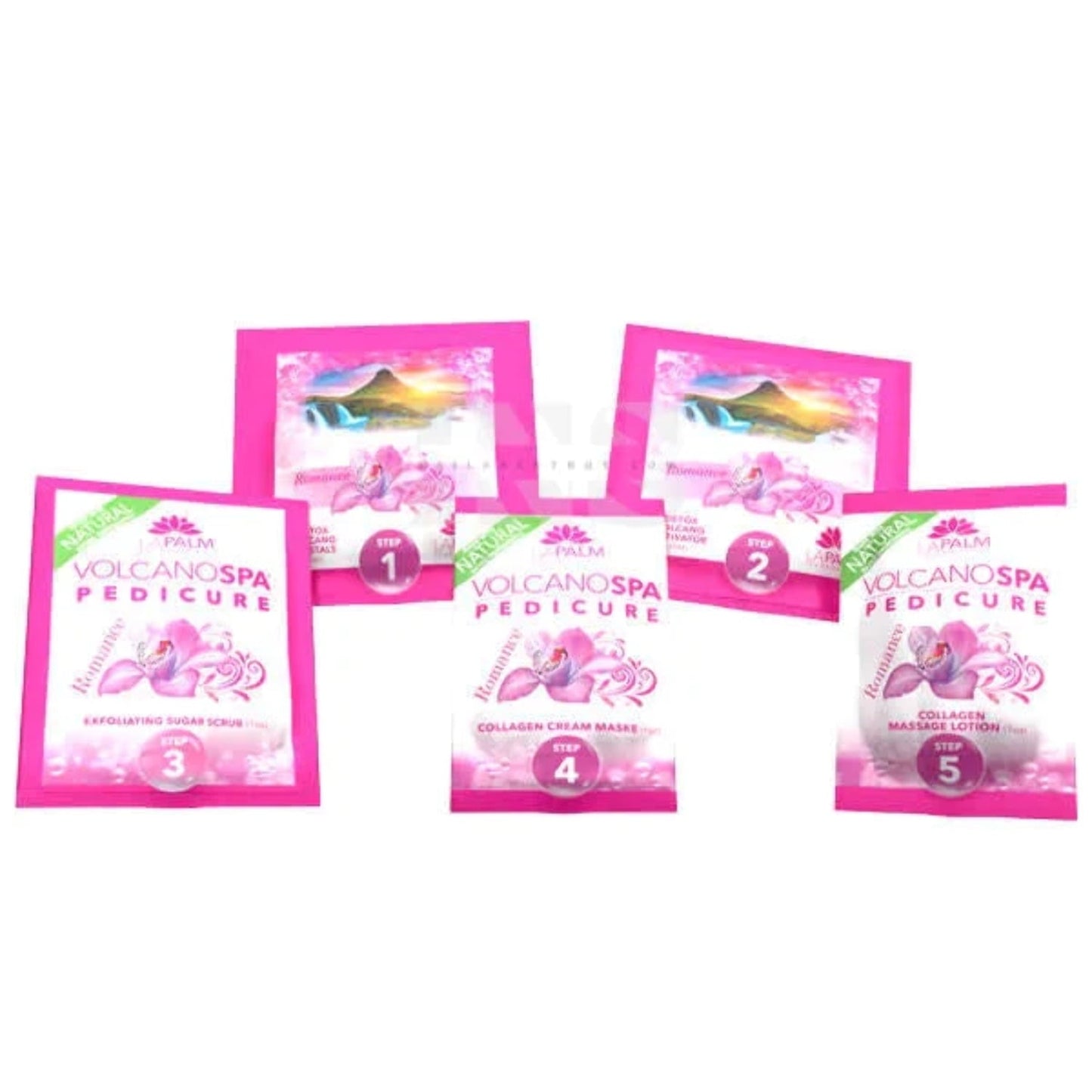 Volcano Pedicure Spa 6 Steps Romance - Case of 36 packs