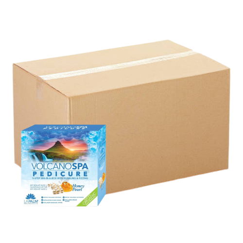 Volcano Pedicure Spa 6 Steps Honey Pearl,  Case of 36 packs
