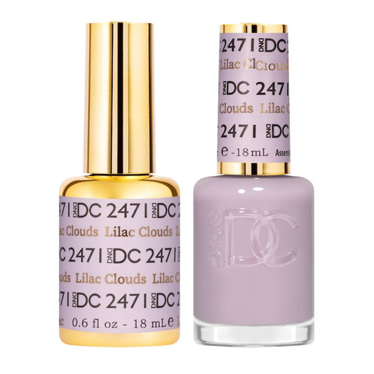 DND DC Premium set Gel Color Matching Polish Color - Lilac Clouds #2471