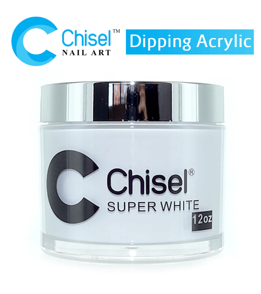 Chisel Acrylic & Dipping Powder 12 oz - Super White