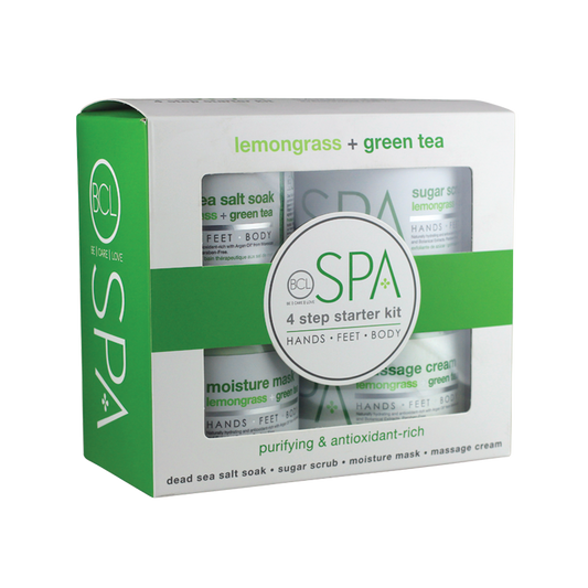 BCL Spa 4 steps Pedicure Lemongrass + Green Tea Starter Kit