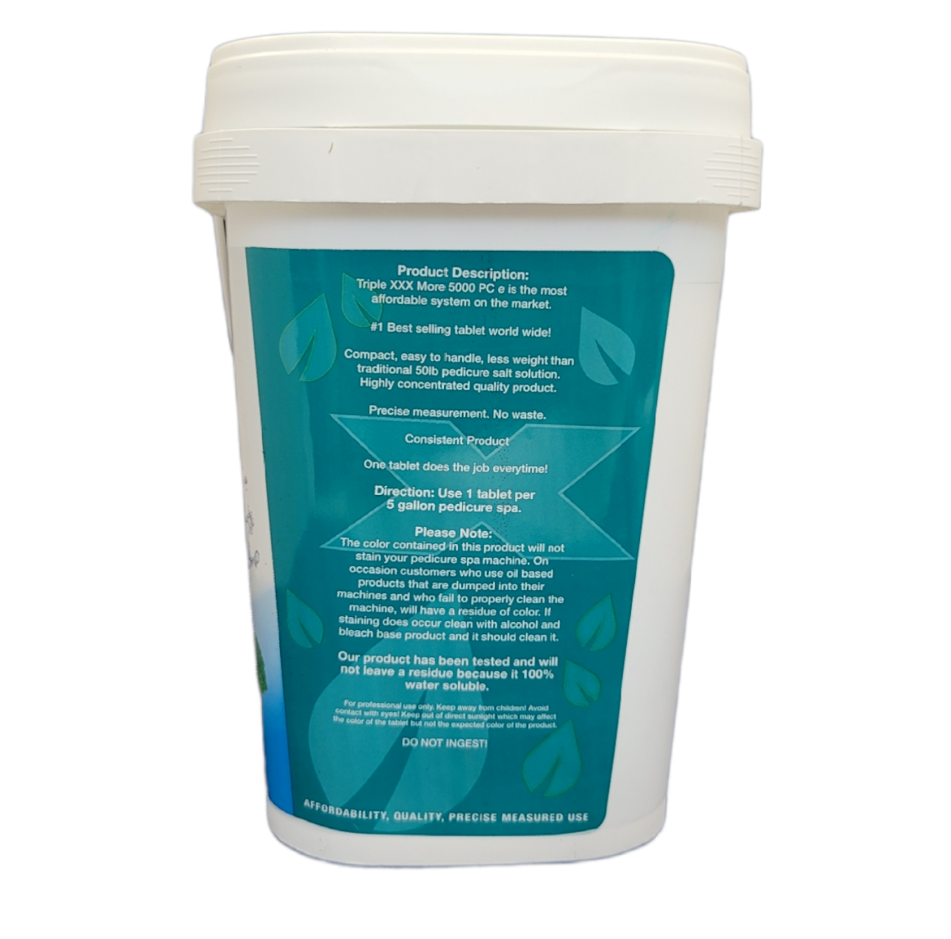 Triple X MORE Pedicure solution Tablets Peppermint  - 5000ct