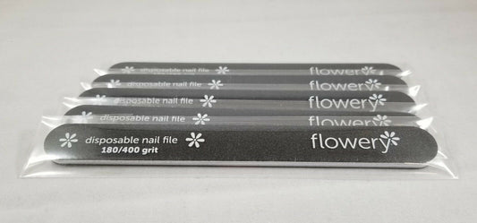 Flowery Disposable Nail Files - Cushion 180/400 Grit (DFCB4)