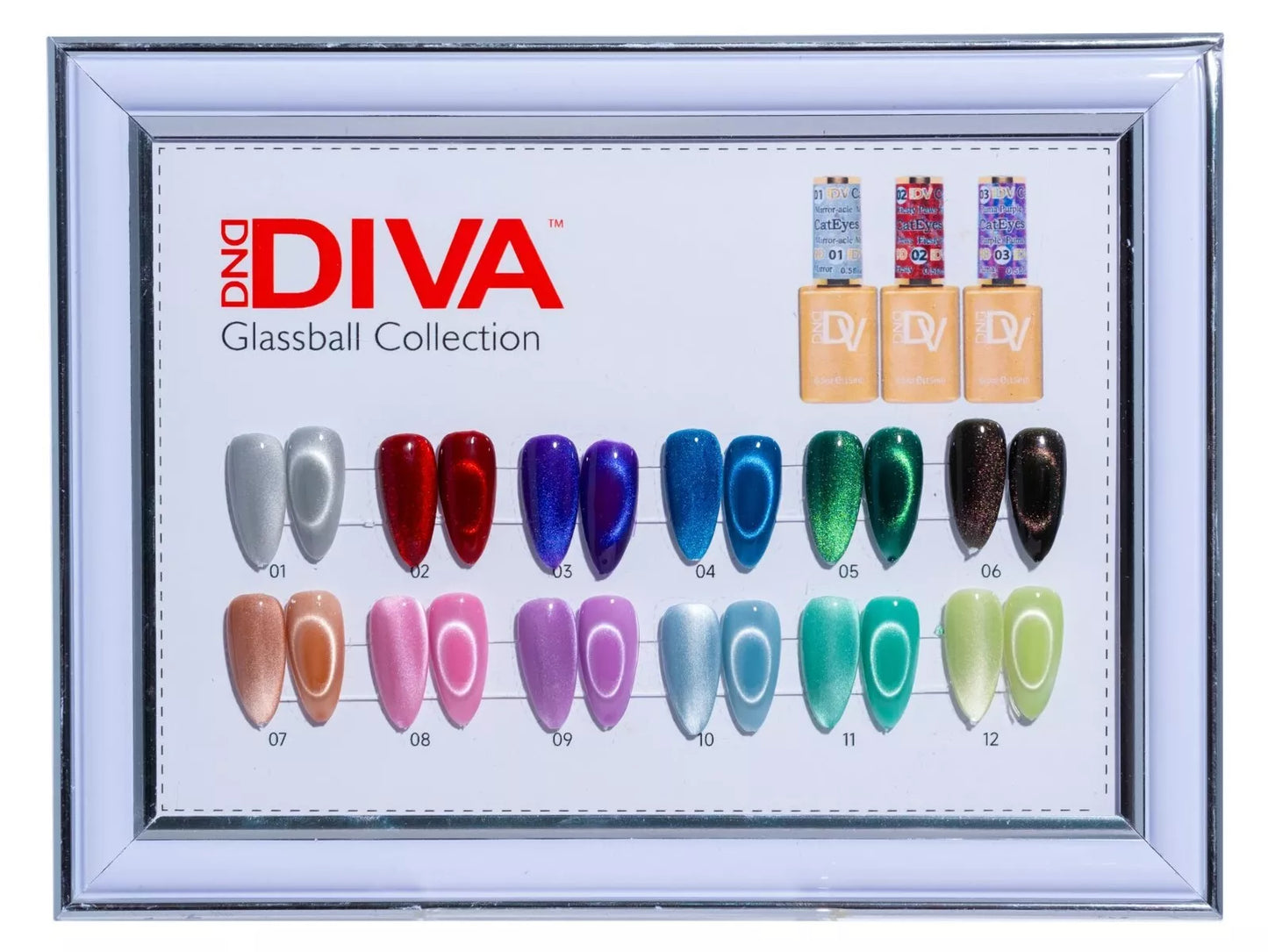 DND Diva Glass Ball Collection 9D Cateyes #01 Mirror-acle
