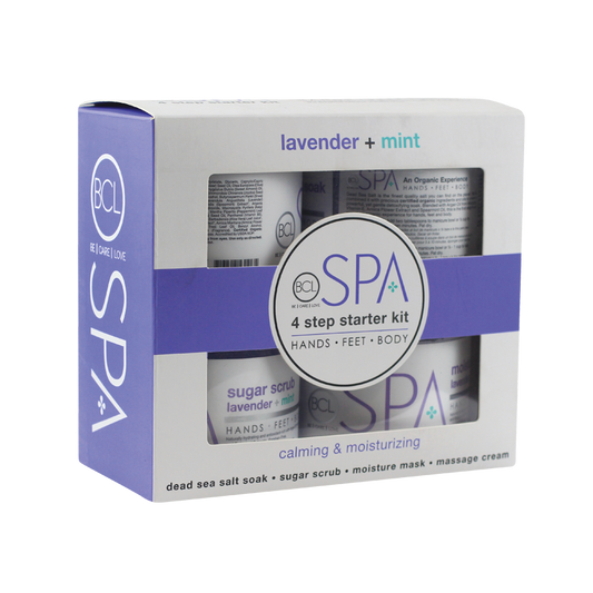 BCL Spa 4 steps Pedicure Lavender + Mint Starter Kit