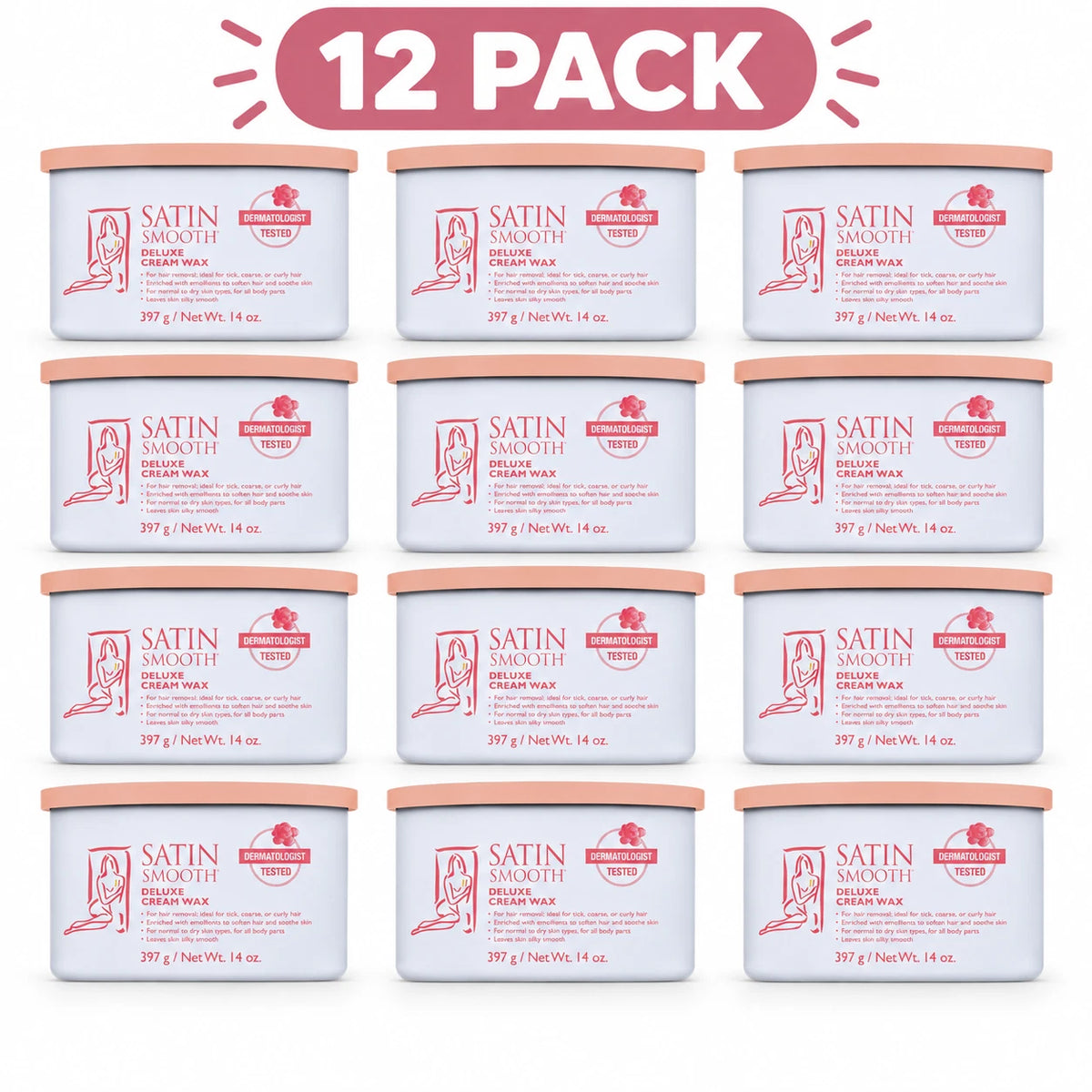 Satin Smooth - Deluxe Cream Wax - 14 oz