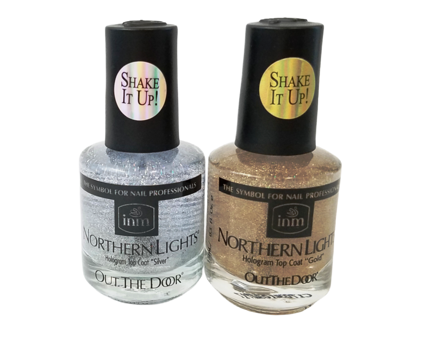 INM Northern Lights - Shake It Up Hologram Top Coat - Choose your Favorite