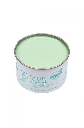 Satin Smooth Wax Aloe Vera 14oz For Sensitive Skin - Pack of 10