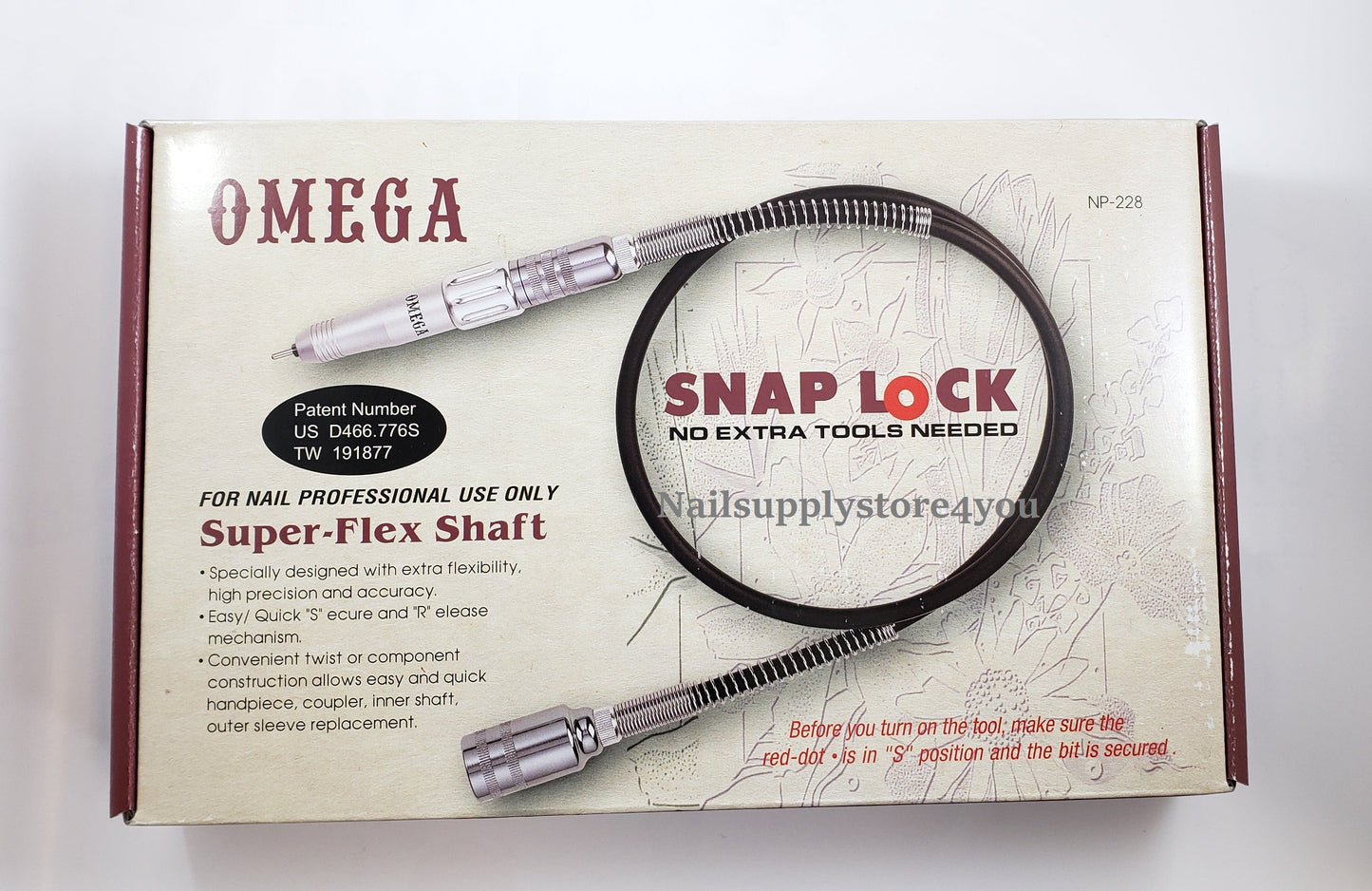 Omega 2-Way w/ Super Flex Shaft Drill Set (3/32 Shank) - Complete set