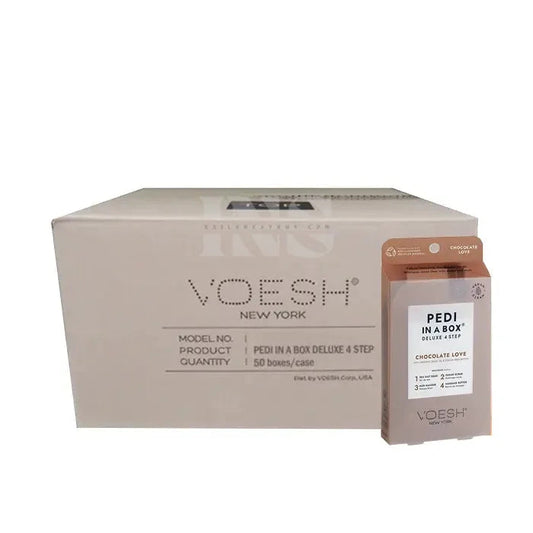 VOESH Deluxe Pedicure In A Box 4 In 1 (Case 50 packs) - Chocolate Love